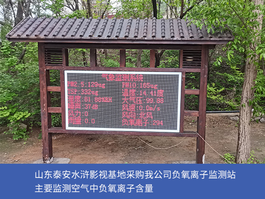 影视基地用负氧离子监测设备